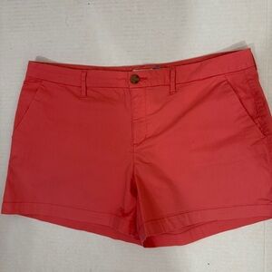 Old Navy tomato color Bermudas Vibrant Cotton Style